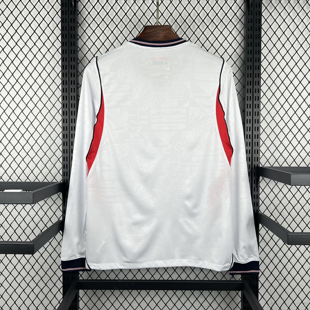 Camisa Inglaterra Titular Manga Longa 26/27 - Copa Do Mundo