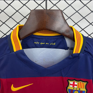 Kit Infantil Barcelona Titular 15/16 - Versão retro