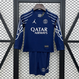 Kit Infantil PSG Reserva Manga Longa 4 24/25