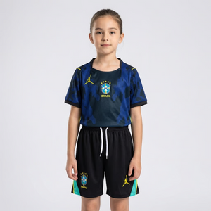 Kit Infantil Feminino Brasil Reserva 26/27 - Copa do Mundo