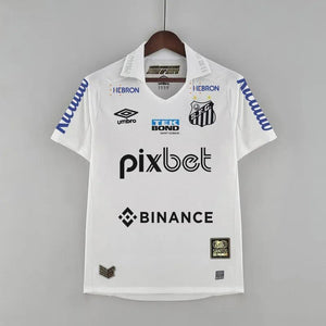 Camisa Santos Titular + Patrocínios 22/23 - Versão Torcedor - Boutique do Boleiro