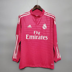 Camisa Real Madrid Reserva 14/15 - Versão Retro Manga Comprida - Boutique do Boleiro