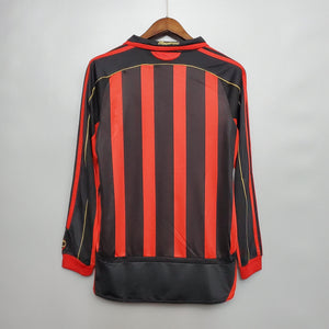Camisa Milan Titular 06/07 - Versão Retro Manga Comprida - Boutique do Boleiro