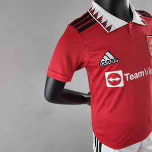 Kit Infantil Manchester United Titular 22/23 - Boutique do Boleiro