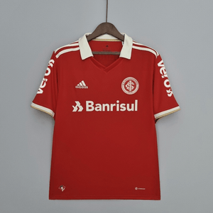 Camisa Internacional Titular + Patrocínios 22/23 - Versão Torcedor - Boutique do Boleiro