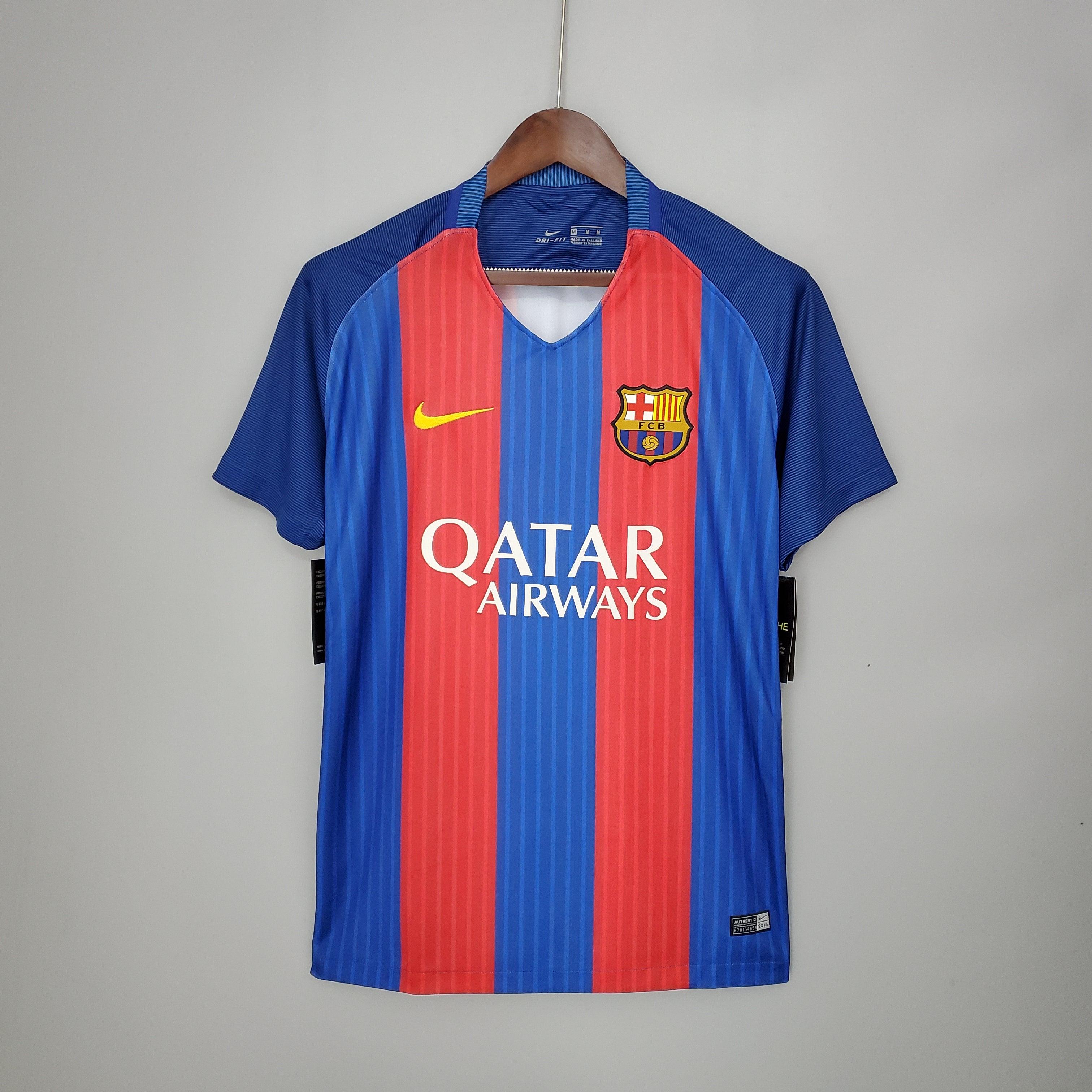 Camisa de Manga Longa do Barcelona Home 14/15 Retro Nike