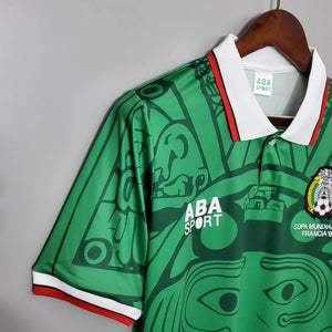 Camisa México Titular 1998 - Versão Retro - Boutique do Boleiro