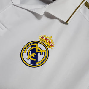 Camisa Real Madrid Titular 11/12 - Versão Retro Manga Comprida - Boutique do Boleiro