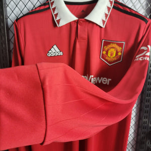 Camisa Manchester United Titular 22/23 - Versão Torcedor Manga Comprida - Boutique do Boleiro