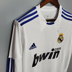 Camisa Real Madrid Titular 10/11 - Versão Retro Manga Comprida - Boutique do Boleiro