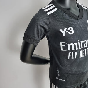 Kit Infantil Real Madrid Edição Especial Y3 Preta 22/23 - Boutique do Boleiro