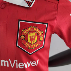 Kit Infantil Manchester United Titular 22/23 - Boutique do Boleiro