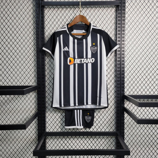 Kit Infantil Atlético Mineiro Titular 23/24 - Boutique do Boleiro