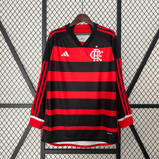 Camisa flamengo Titular 24/25 - Versão Torcedor Manga Comprida