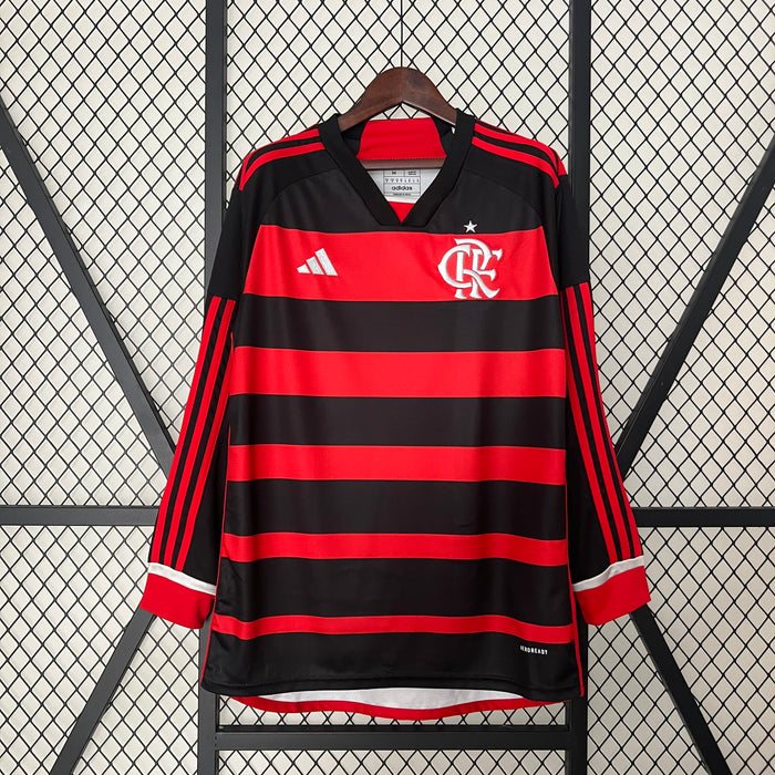 Camisa flamengo Titular 24/25 - Versão Torcedor Manga Comprida