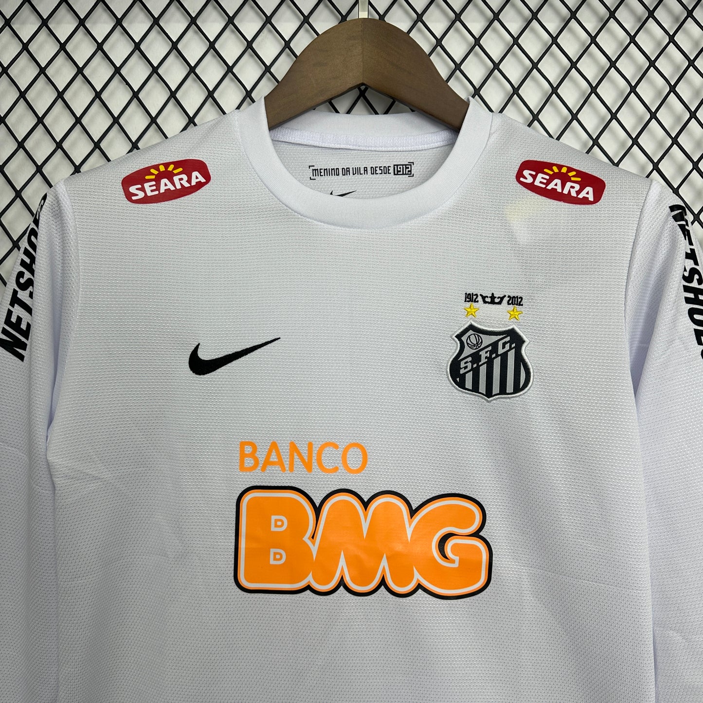 Kit Infantil Santos Manga Longa 11/12 - Versão Retrô