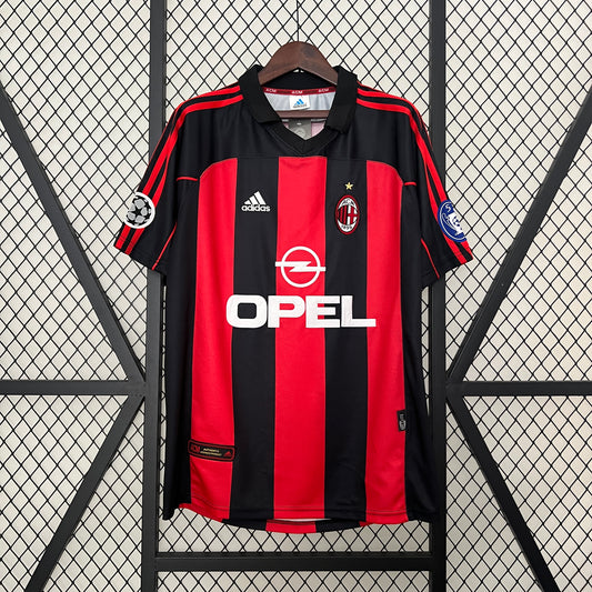 Camisa AC Milan Titular 00/01 - Versão Retro