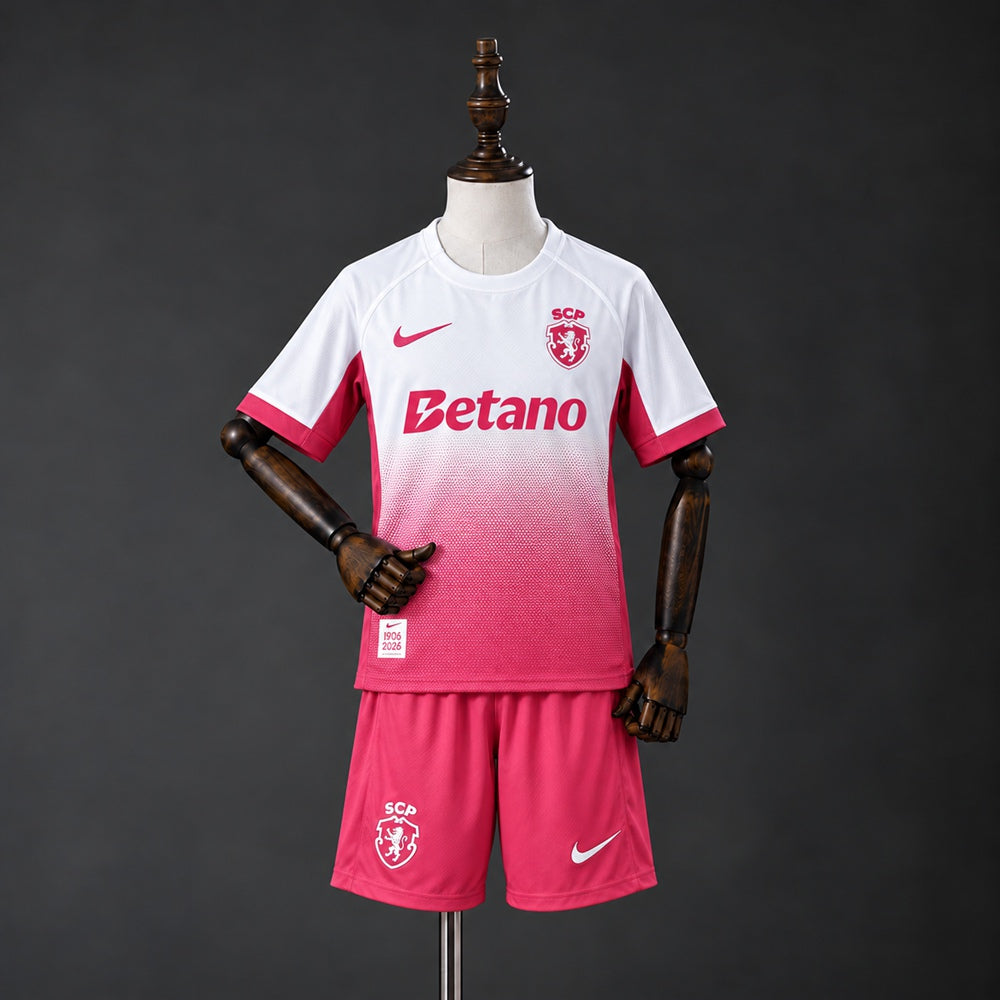 Kit Infantil Sporting CP Outubro Rosa - 26/27
