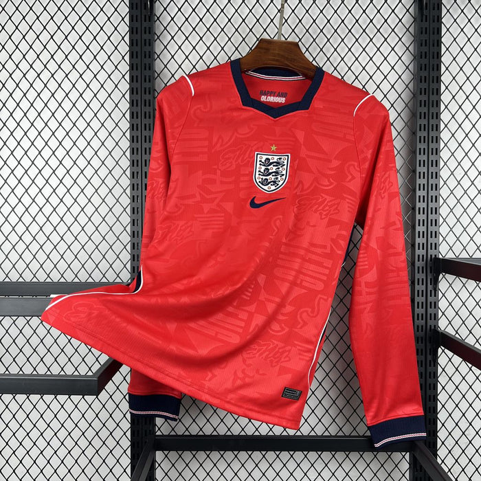 Camisa Inglaterra Reserva Manga Longa 26/27 - Copa Do Mundo