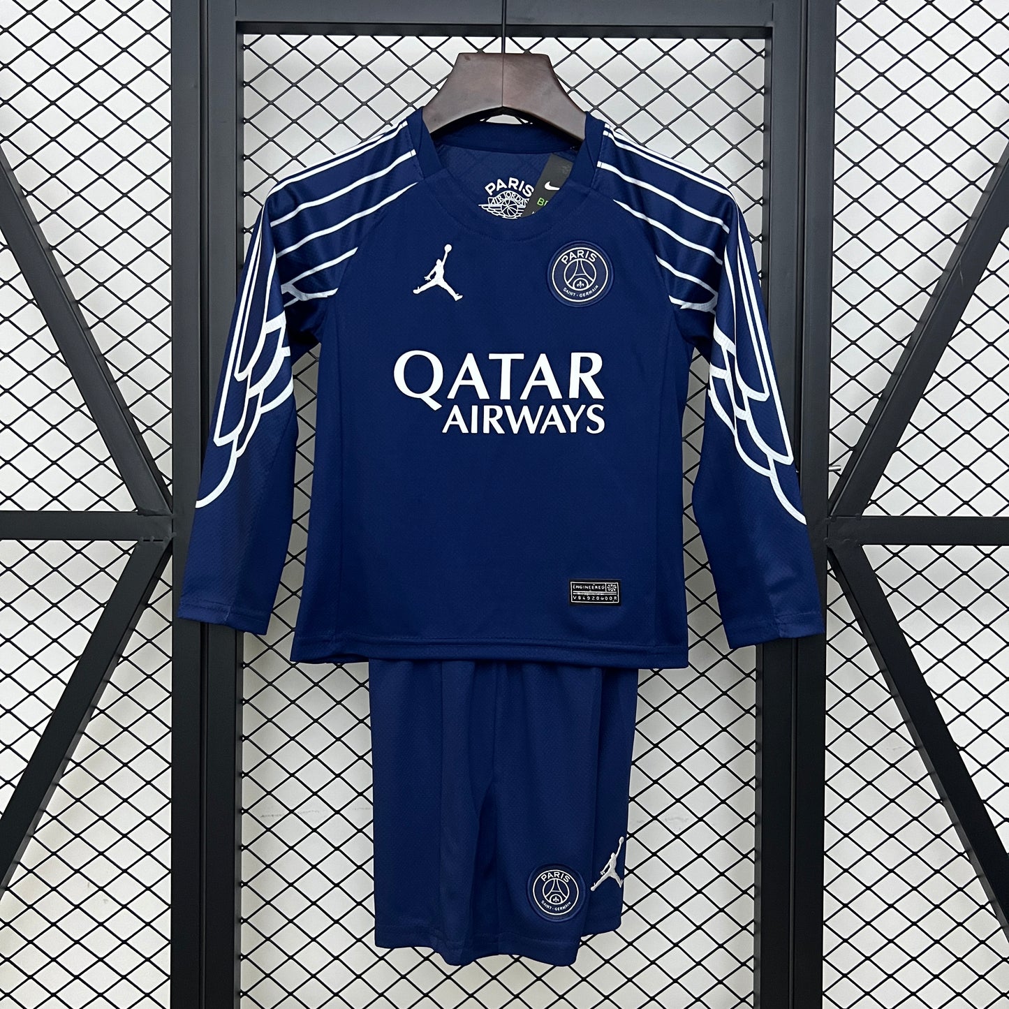 Kit Infantil PSG Reserva Manga Longa 4 24/25