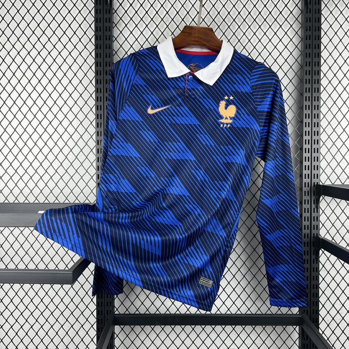 Camisa França Titular Manga Longa 26/27 - Copa Do Mundo