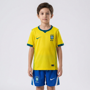 Kit Infantil Brasil Titular 26/27 - Copa do Mundo
