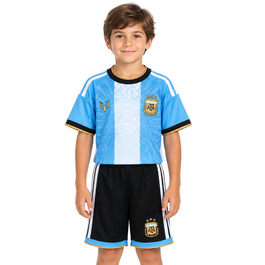 Kit Infantil Argetina Messi Edição Especial - 26/27