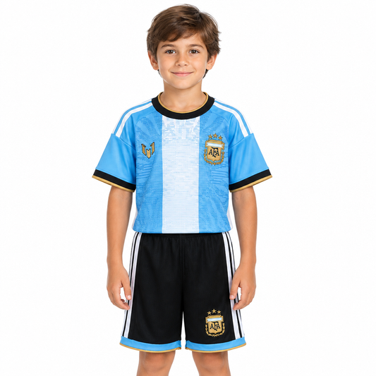 Kit Infantil Argetina Messi Edição Especial - 26/27