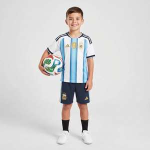 Kit Infantil Argentina Titular  25/26 - Copa do Mundo