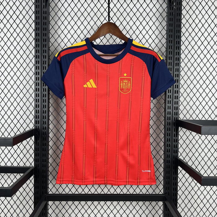 Camisa Espanha Titular Feminina 26/27 - Copa Do Mundo