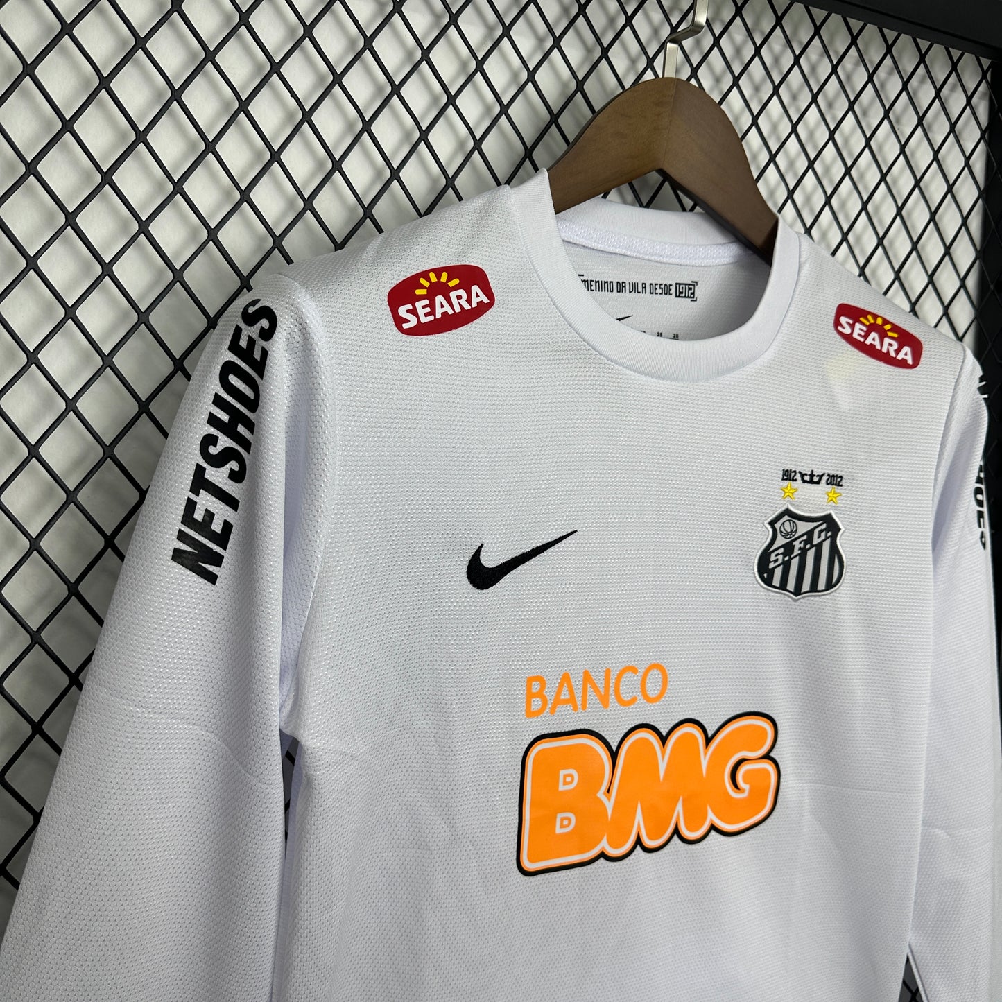 Kit Infantil Santos Manga Longa 11/12 - Versão Retrô