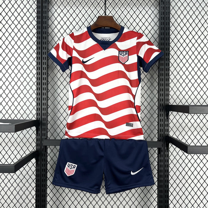 Kit Infantil EUA Titular Infantil 26/27 Copa do Mundo