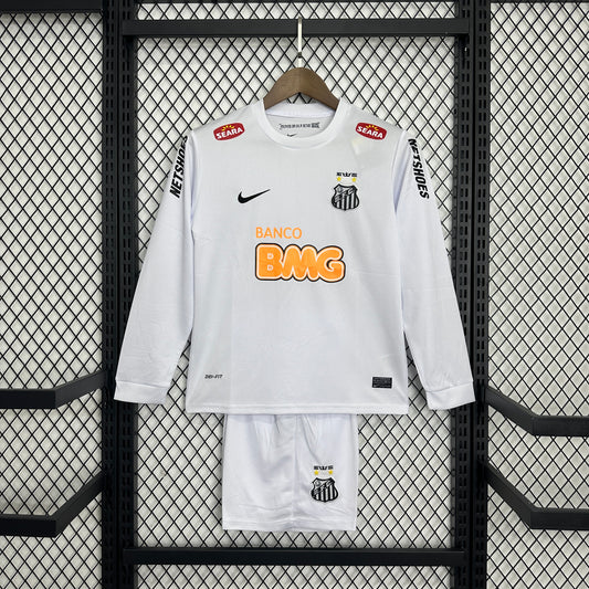 Kit Infantil Santos Manga Longa 11/12 - Versão Retrô