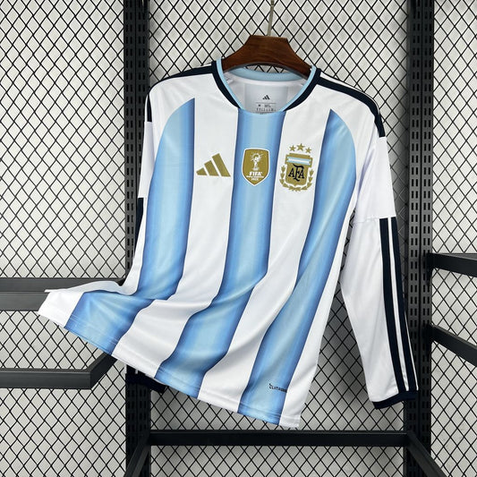 Camisa Argentina Titular Manga Longa 26/27 Copa do Mundo - Versão Torcedor