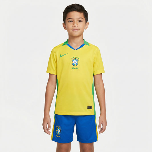 Kit Infantil Brasil Titular 25/26 - Versão Torcedor