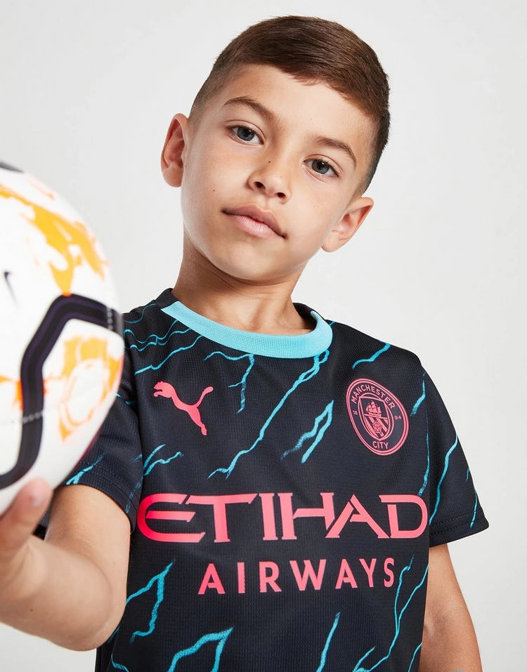 Kit Infantil Manchester City 3 Reserva 23/24