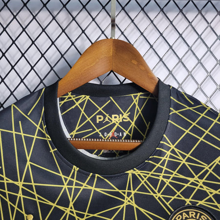 Camisa PSG Treino Preta e Dourada 22/23 - Versão Torcedor - Boutique do Boleiro