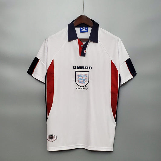 Camisa Inglaterra Titular 98/99 - Versão Retro - Boutique do Boleiro
