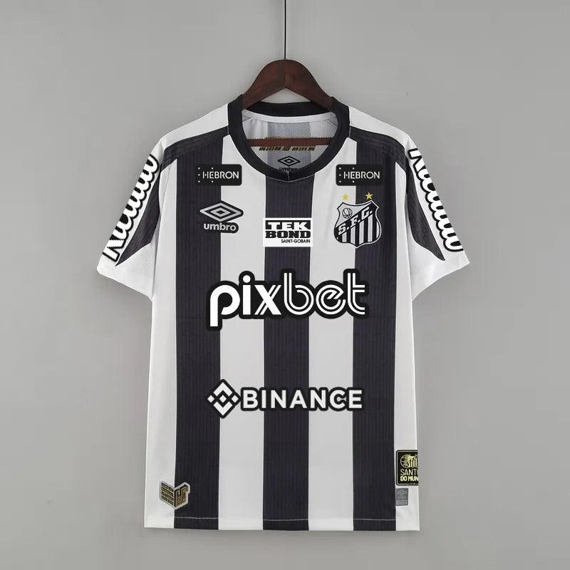 Camisa Santos Reserva + Patrocínios 22/23 - Versão Torcedor - Boutique do Boleiro