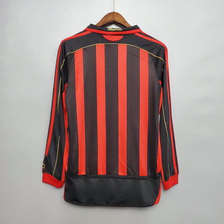 Camisa Milan Titular 06/07 - Versão Retro Manga Comprida - Boutique do Boleiro
