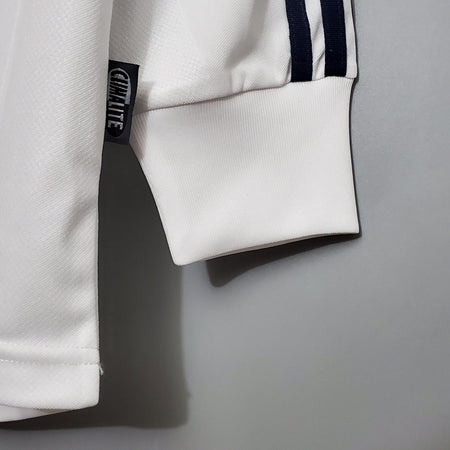 Camisa Real Madrid Titular 2002 - Versão Retro Manga Comprida - Boutique do Boleiro