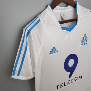 Camisa Olympique de Marseille Titular 02/03 - Versão Retro - Boutique do Boleiro