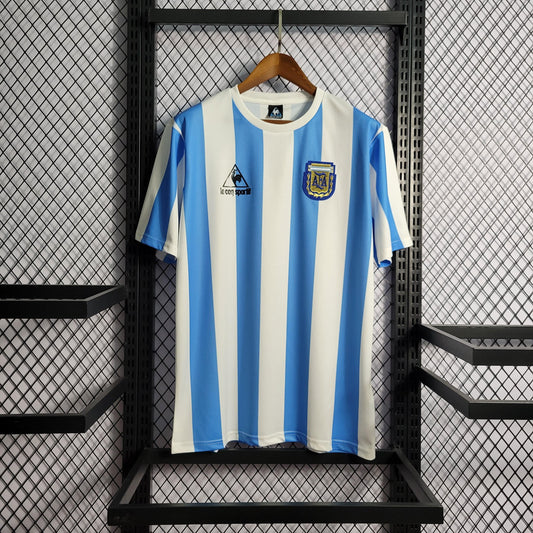 Camisa Argentina Titular 1986 - Versão Retro - Boutique do Boleiro