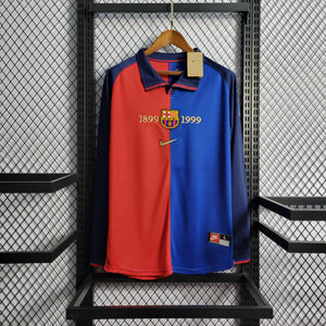 Camisa Barcelona Edição Comemorativa 100 Anos - Versão Retro Manga Comprida - Boutique do Boleiro