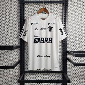 Camisa Flamengo Treino branca 23/24 - Full patrocínios - Boutique do Boleiro