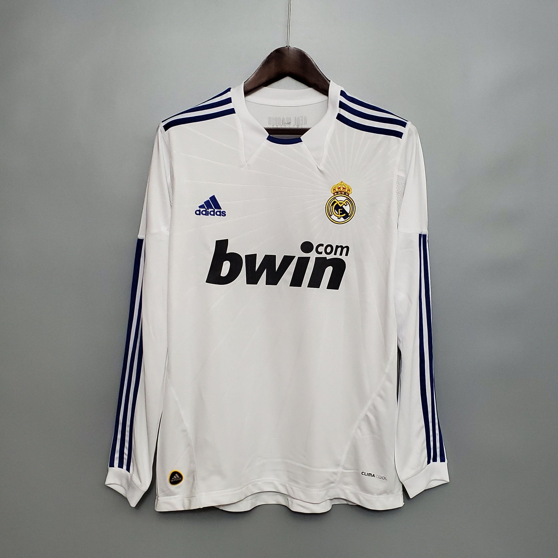 Camisa Real Madrid Titular 10/11 - Versão Retro Manga Comprida - Boutique do Boleiro