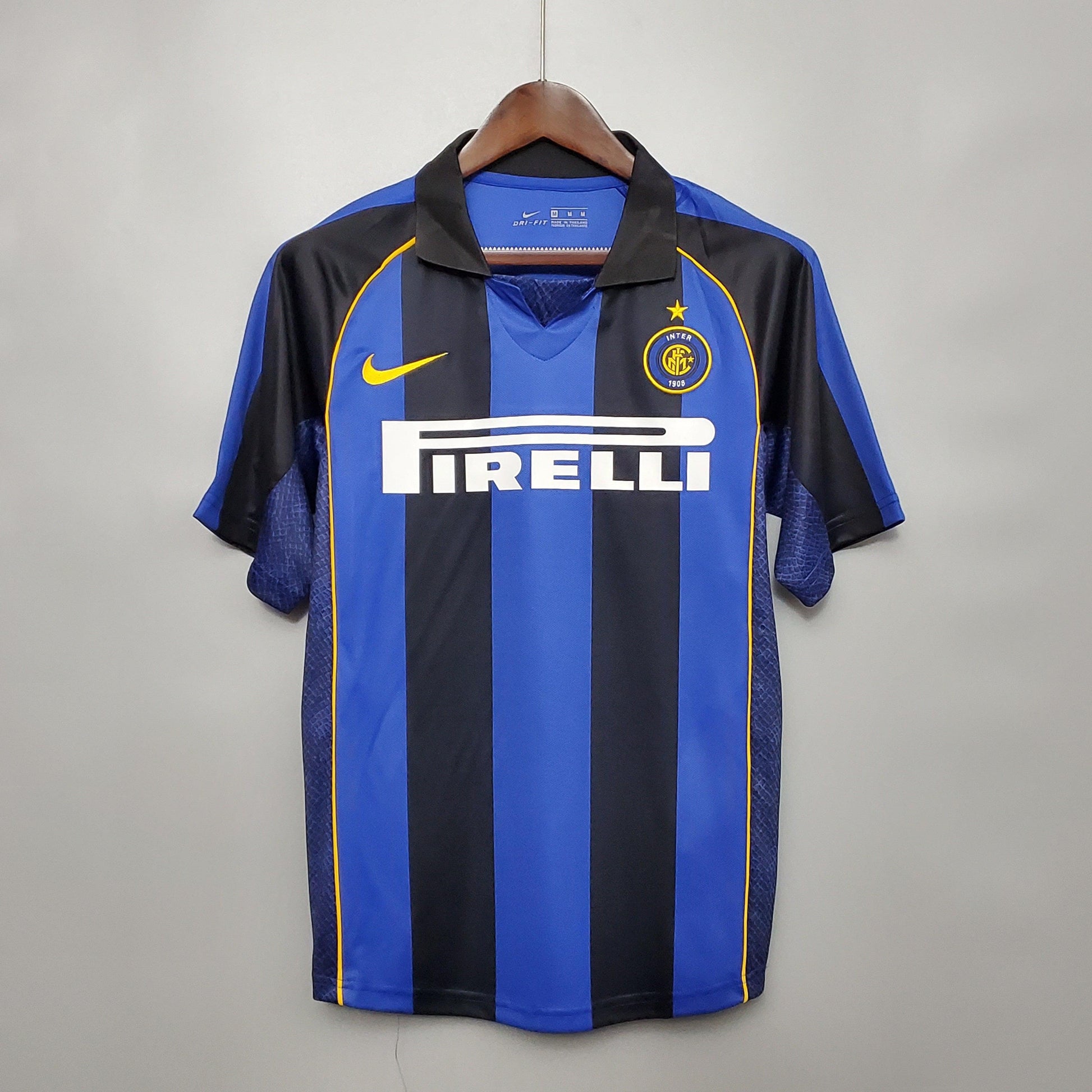 Camisa Inter de Milão Titular 01/02 - Versão Retro - Boutique do Boleiro