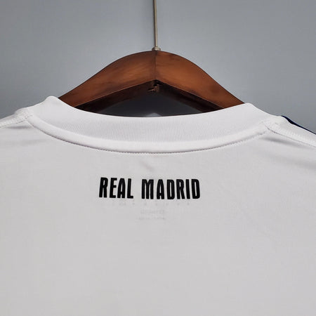 Camisa Real Madrid Titular 10/11 - Versão Retro Manga Comprida - Boutique do Boleiro