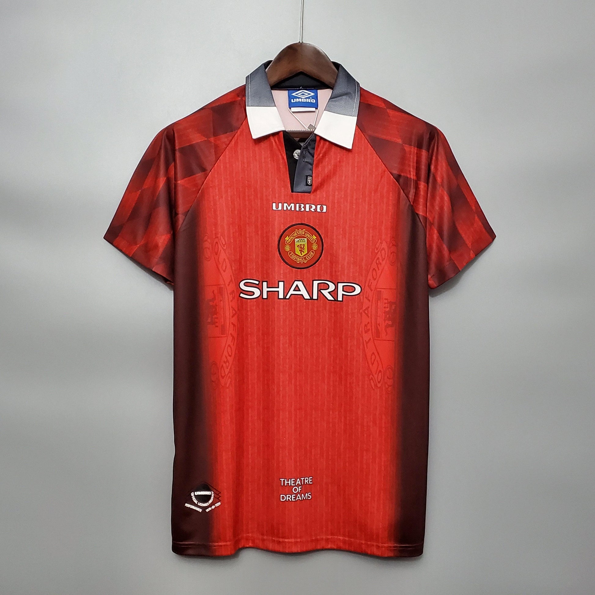 Camisa Manchester United Titular 1996 - Versão Retro - Boutique do Boleiro