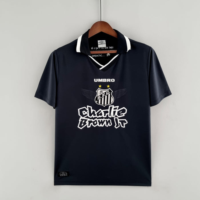 Camisa Santos Edição Especial Charlie Brown Preta 22/23 - Versão Torcedor